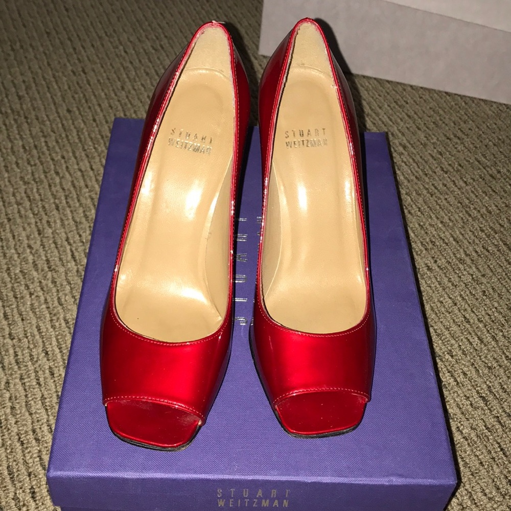 Stuart Weitzman sexy pump red size 6